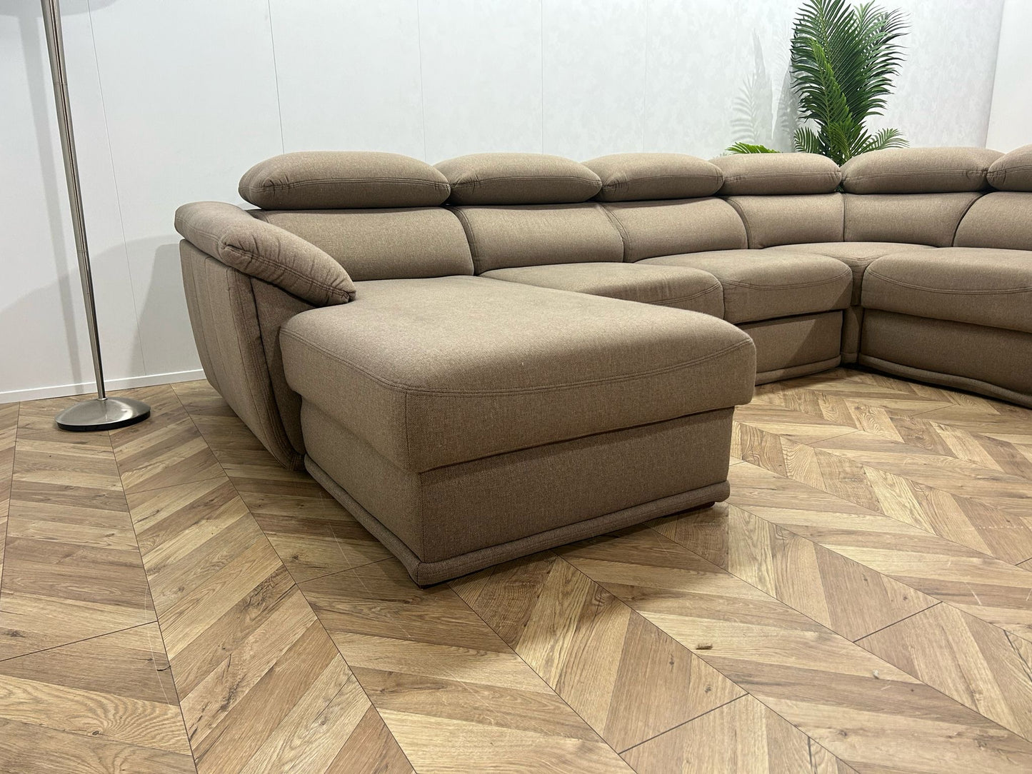Beige U Bank ~ Slaapfunctie ~ Nieuwstaat