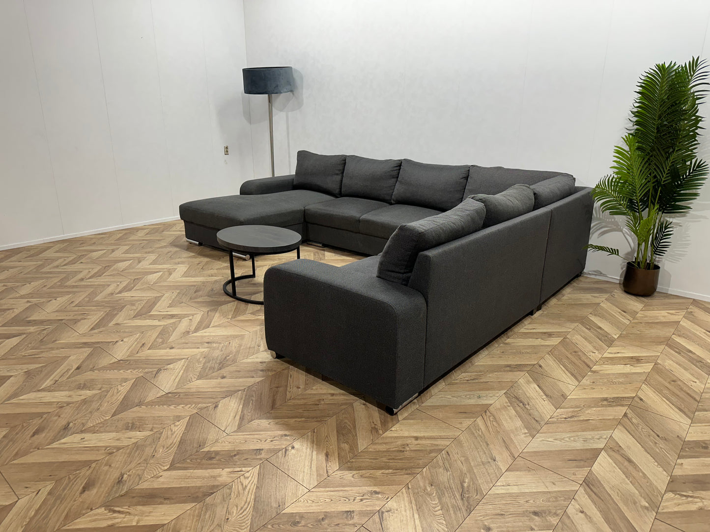 Antraciet U Bank ~ Losse Kussens