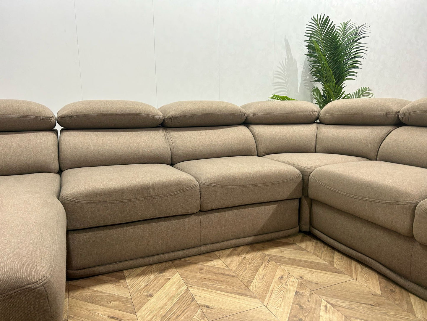 Beige U Bank ~ Slaapfunctie ~ Nieuwstaat