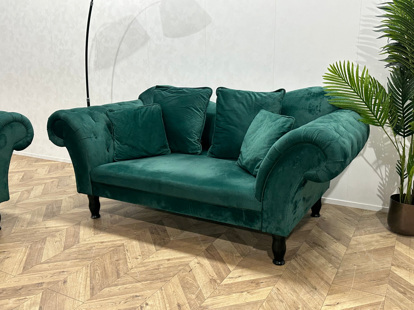 Groene Velvet Banken Set ~ Nieuwstaat