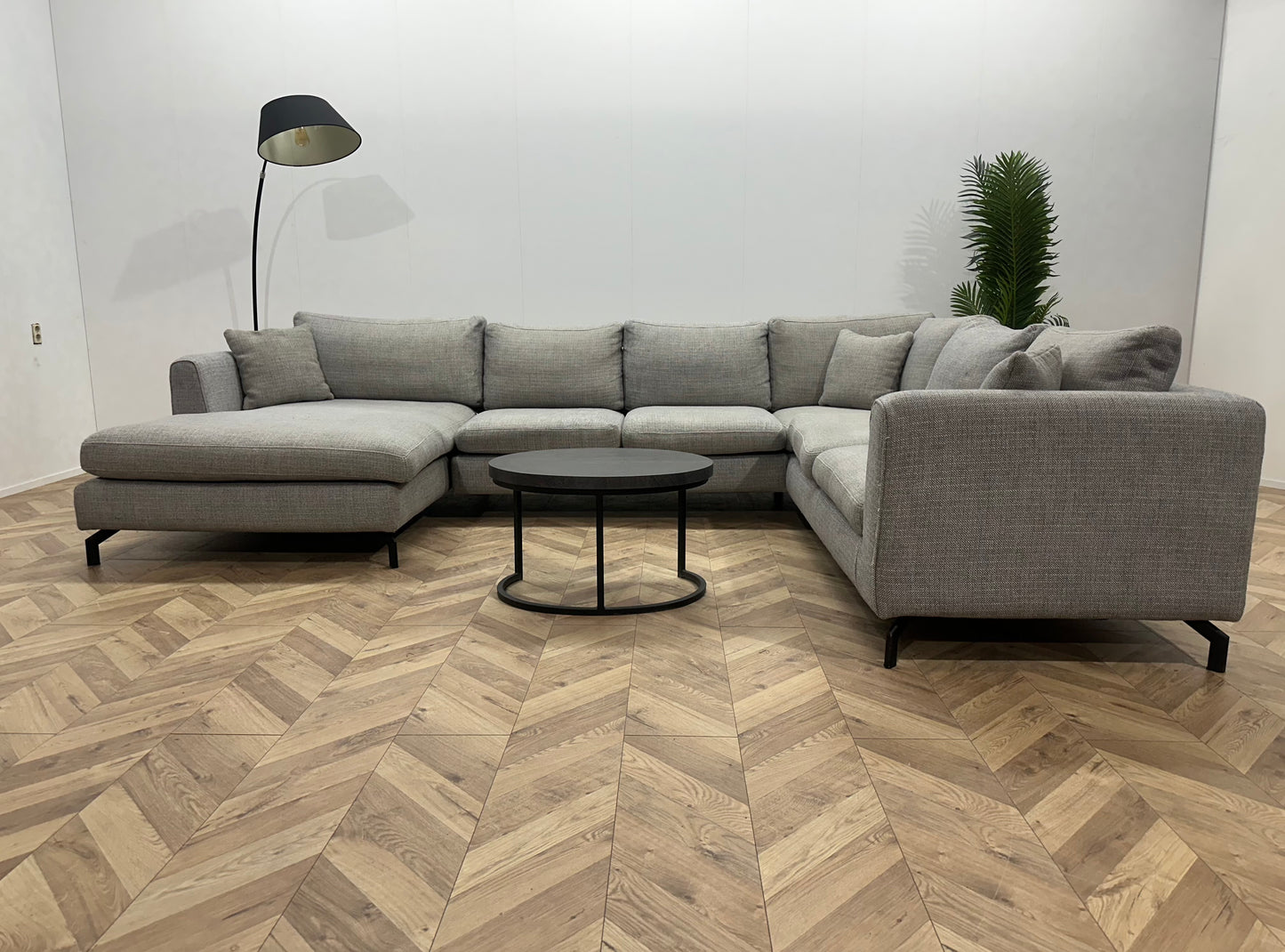Licht Grijze U Bank ~ Losse Kussens Met Afneembare Hoezen