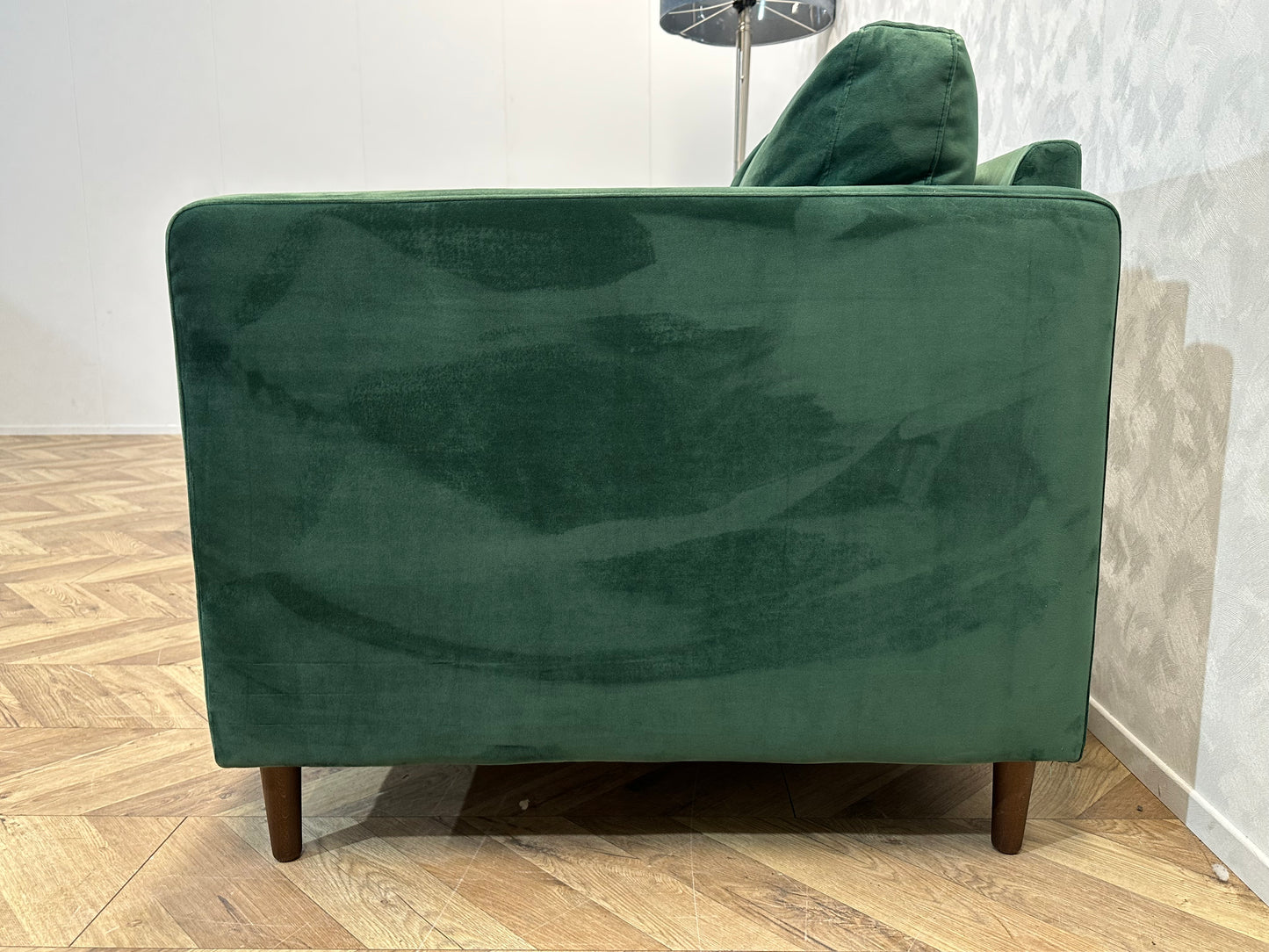 Groene Velvet Hoekbank ~ Opbergruimte ~ Nieuwstaat