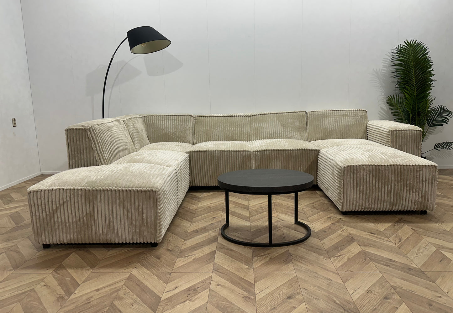 !Showroommodel! Crème Ribstof U Bank