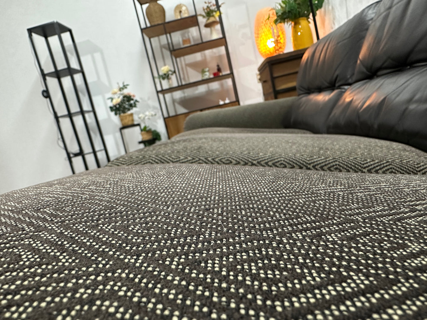 Bruine Echt Lederen Hoekbank ~ Losse Kussens Met Afneembare Hoezen