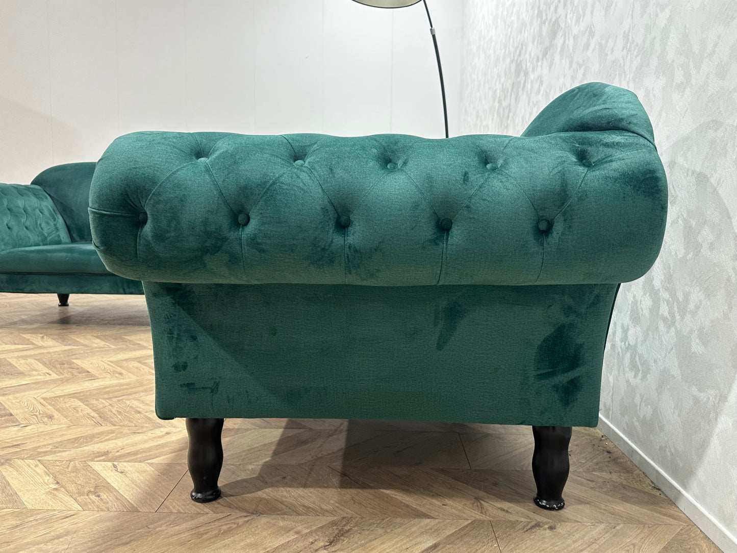 Groene Velvet Banken Set ~ Nieuwstaat