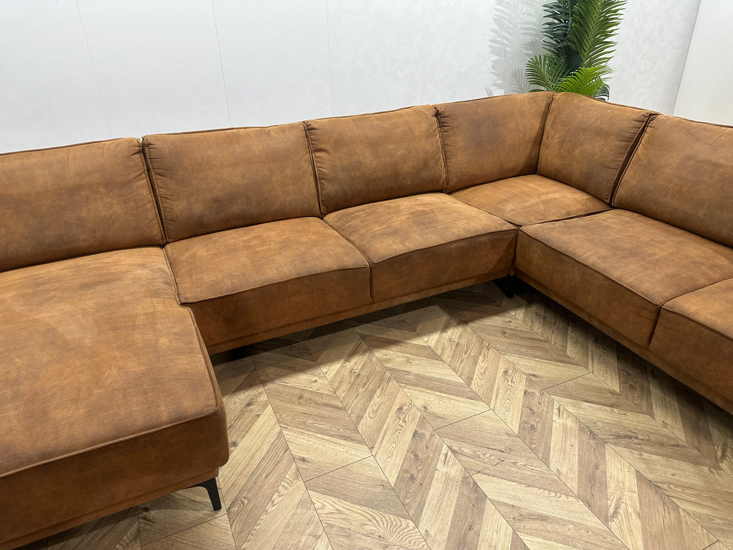 Cognac Bruine U Bank ~ Losse Kussens Met Afneembare Hoezen