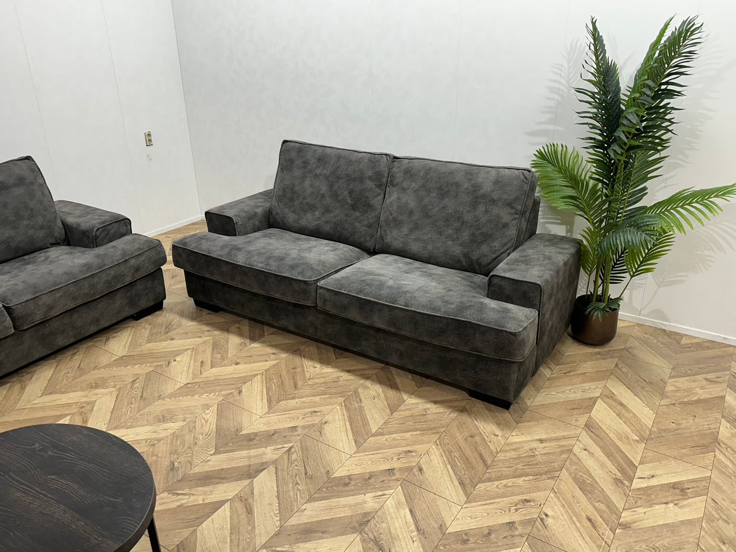 Urban Sofa Antraciet Velvet Banken Set ~ Nieuwstaat