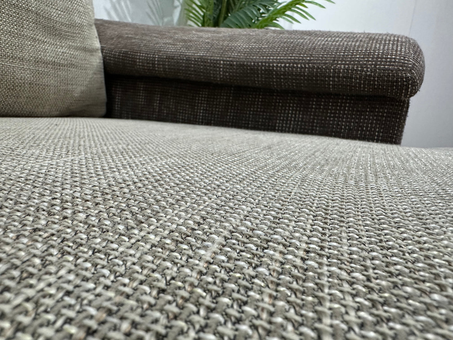 Bruin/Beige Hoekbank ~ Losse Kussens