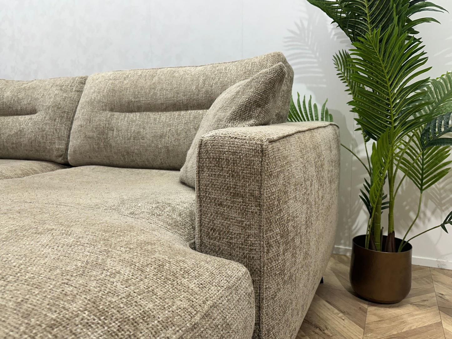 Ruime Beige U Bank ~ Losse Kussens Met Afneembare Hoezen
