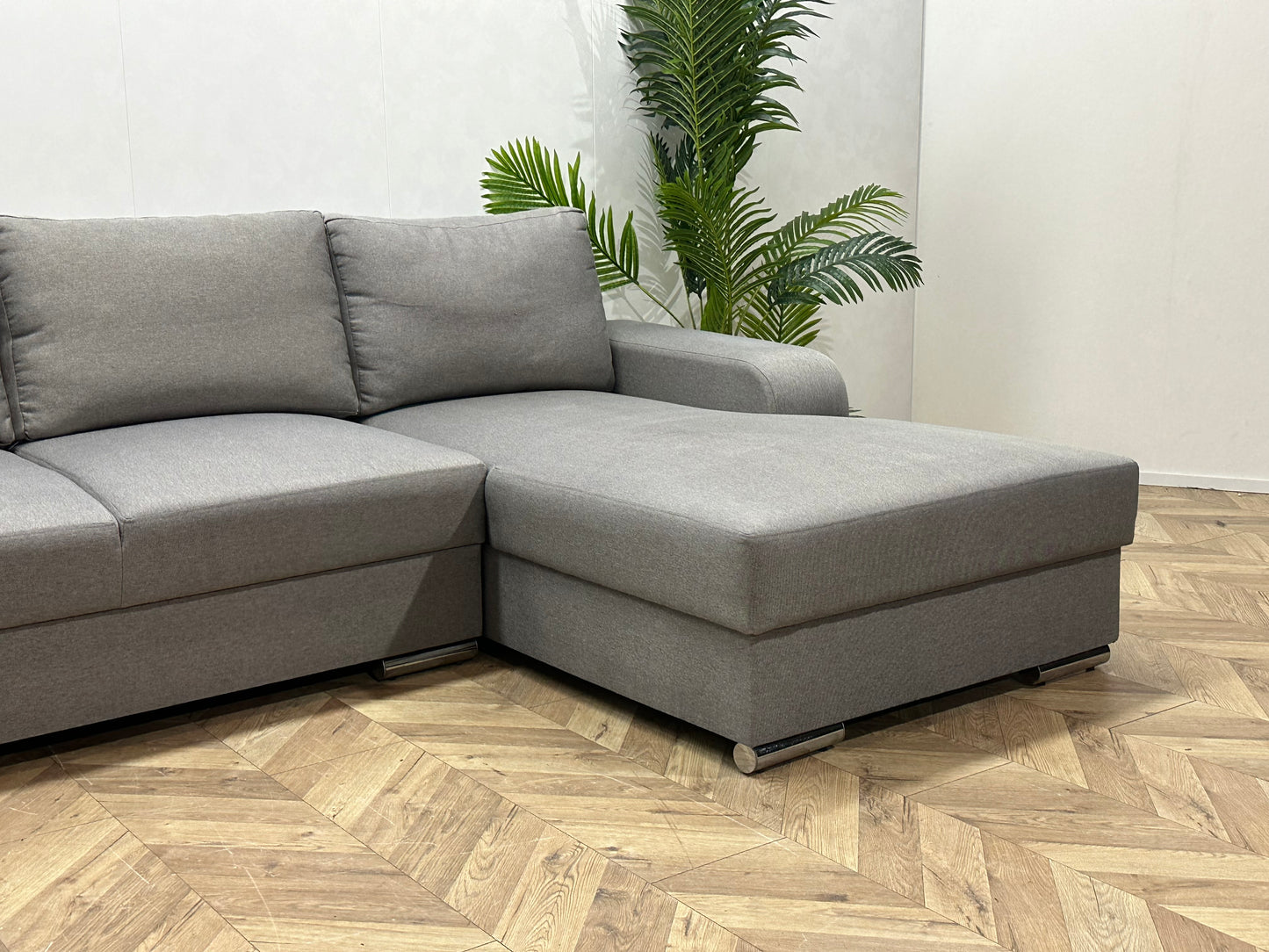 Licht Grijze U Bank ~ Losse Rugkussens Met Afneembare Hoezen