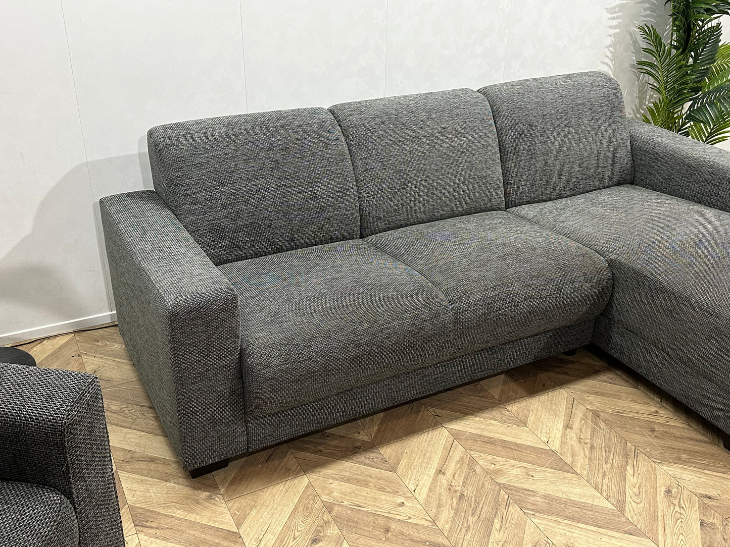 Grijze Hoekbank Inc Fauteuil