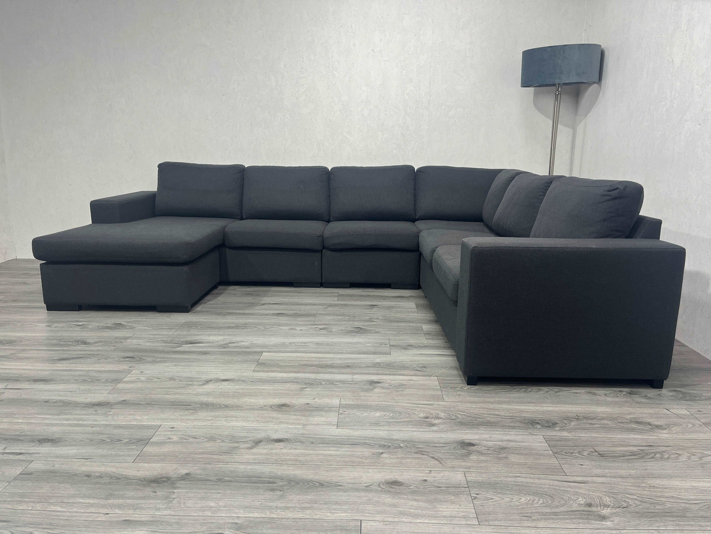 Antraciet U Bank ~ Losse Kussens
