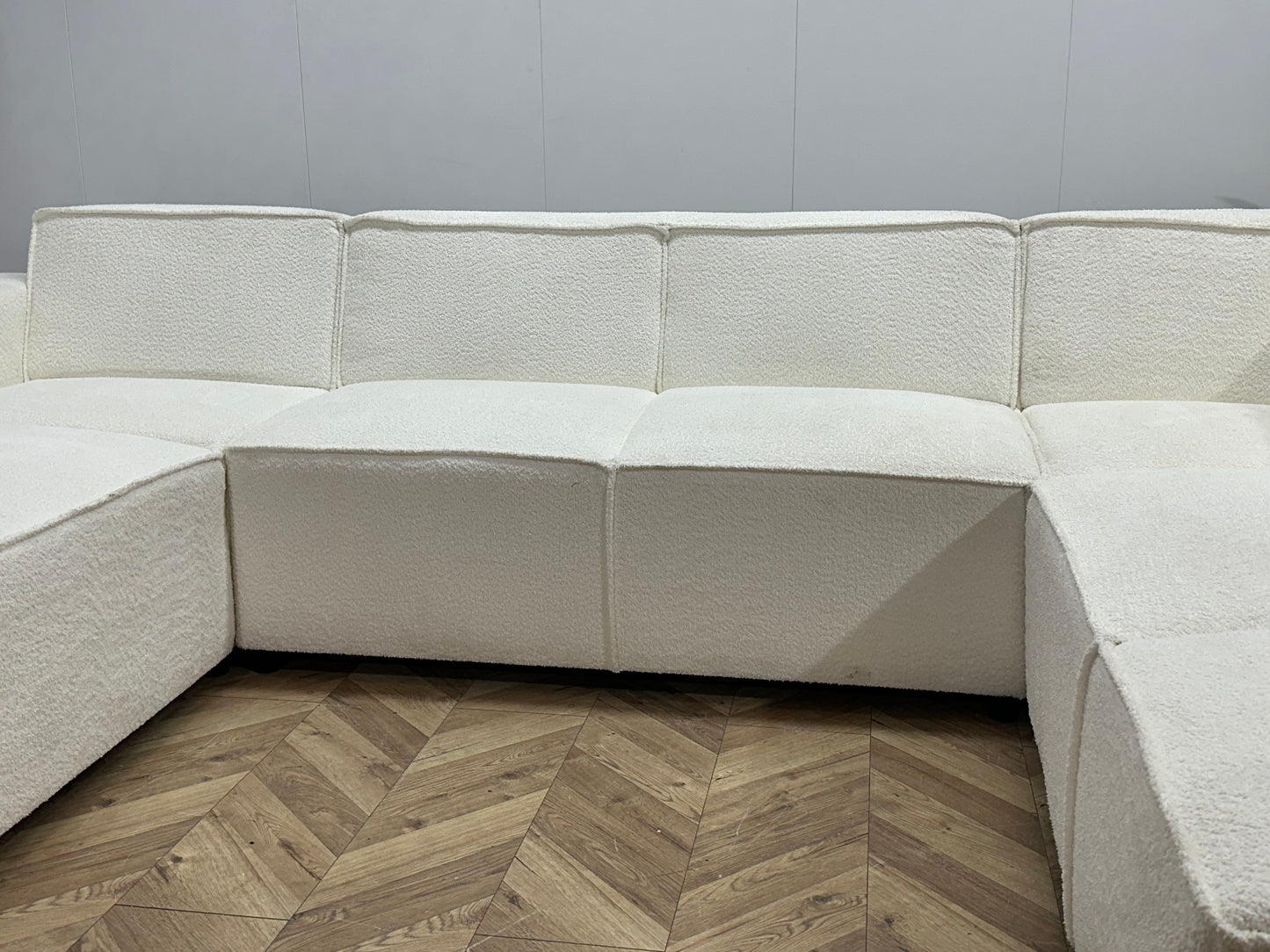 Witte Bloucé Stoffen U Bank ~ Vaste Kussens