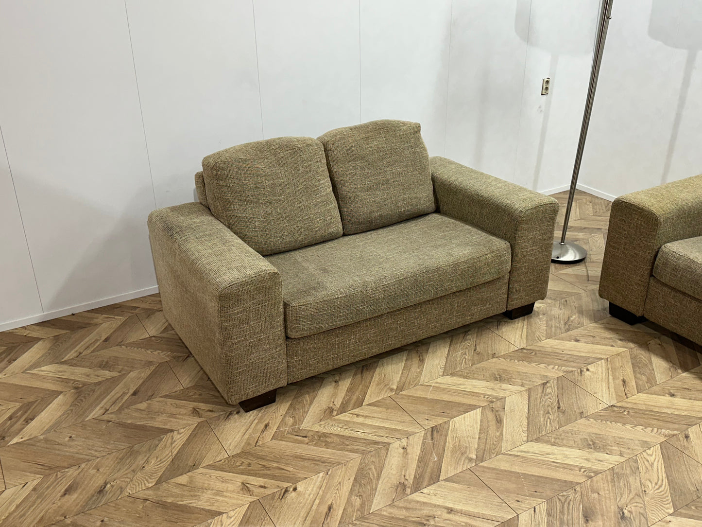 Beige Banken Set ~ Losse Kussens Met Afneembare Hoezen