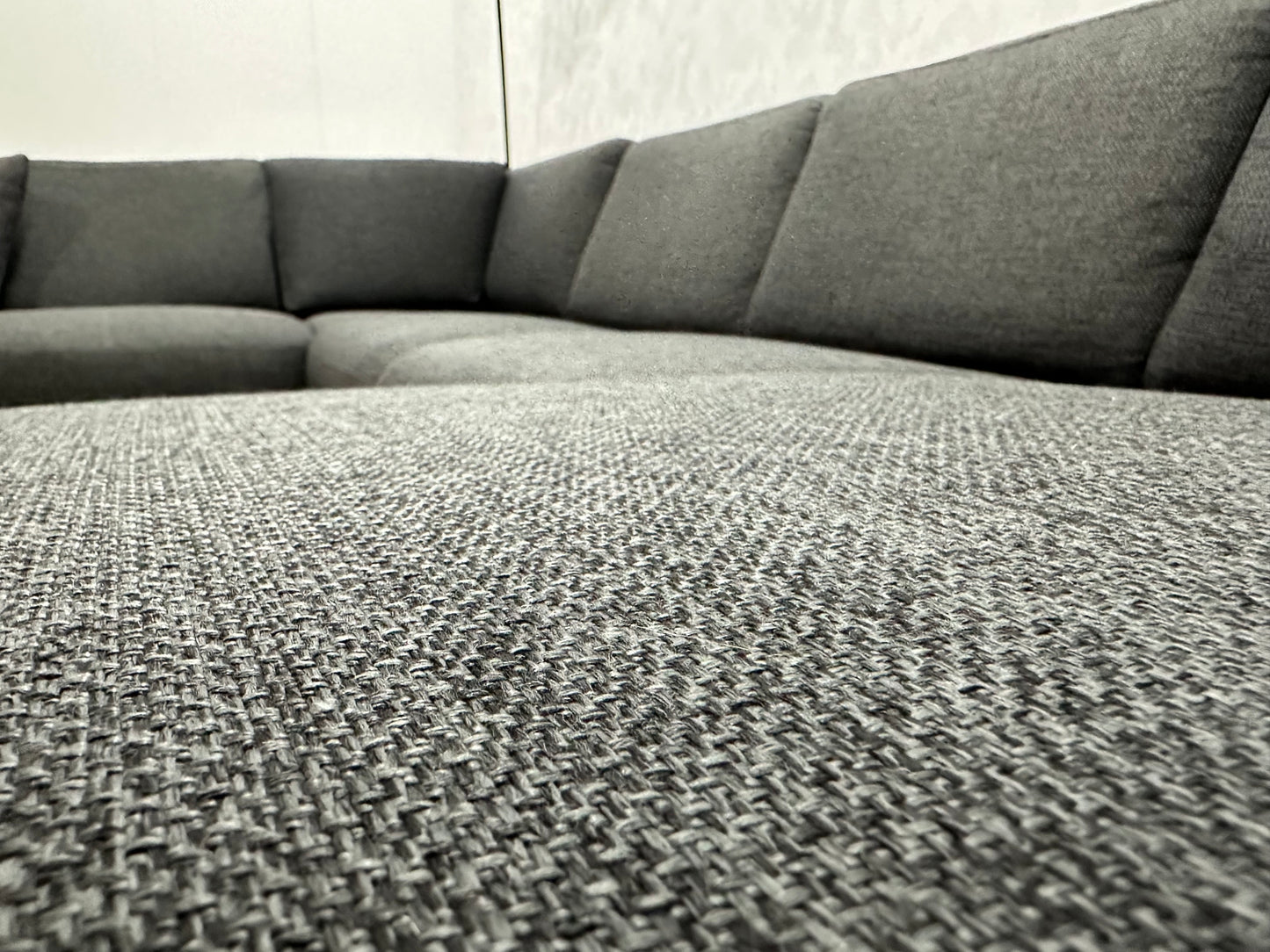 Antraciet U Bank ~ Losse Rugkussens Met Afneembare Hoezen