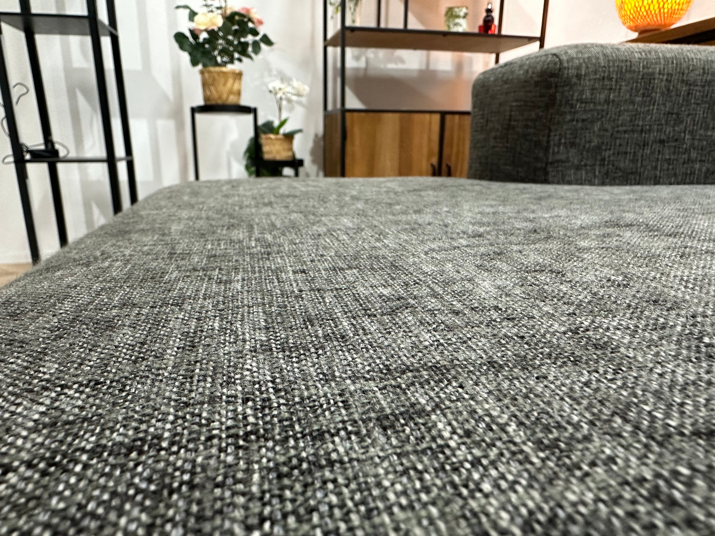 Grijze U Bank ~ Vaste Kussens