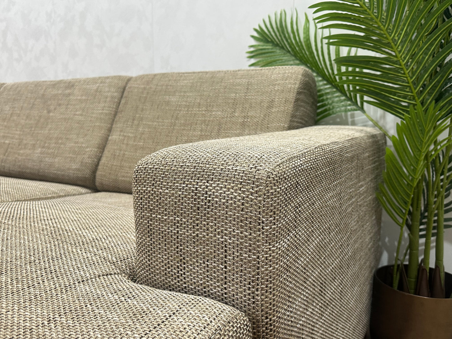Beige U Bank ~ Vaste Kussens