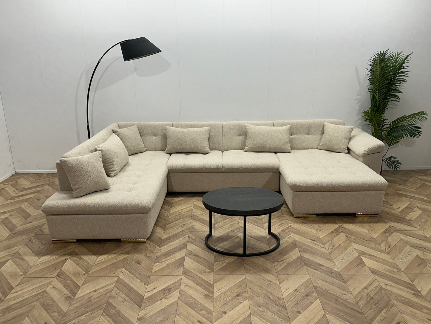 !Showroommodel! Crème Bouclé U Bank