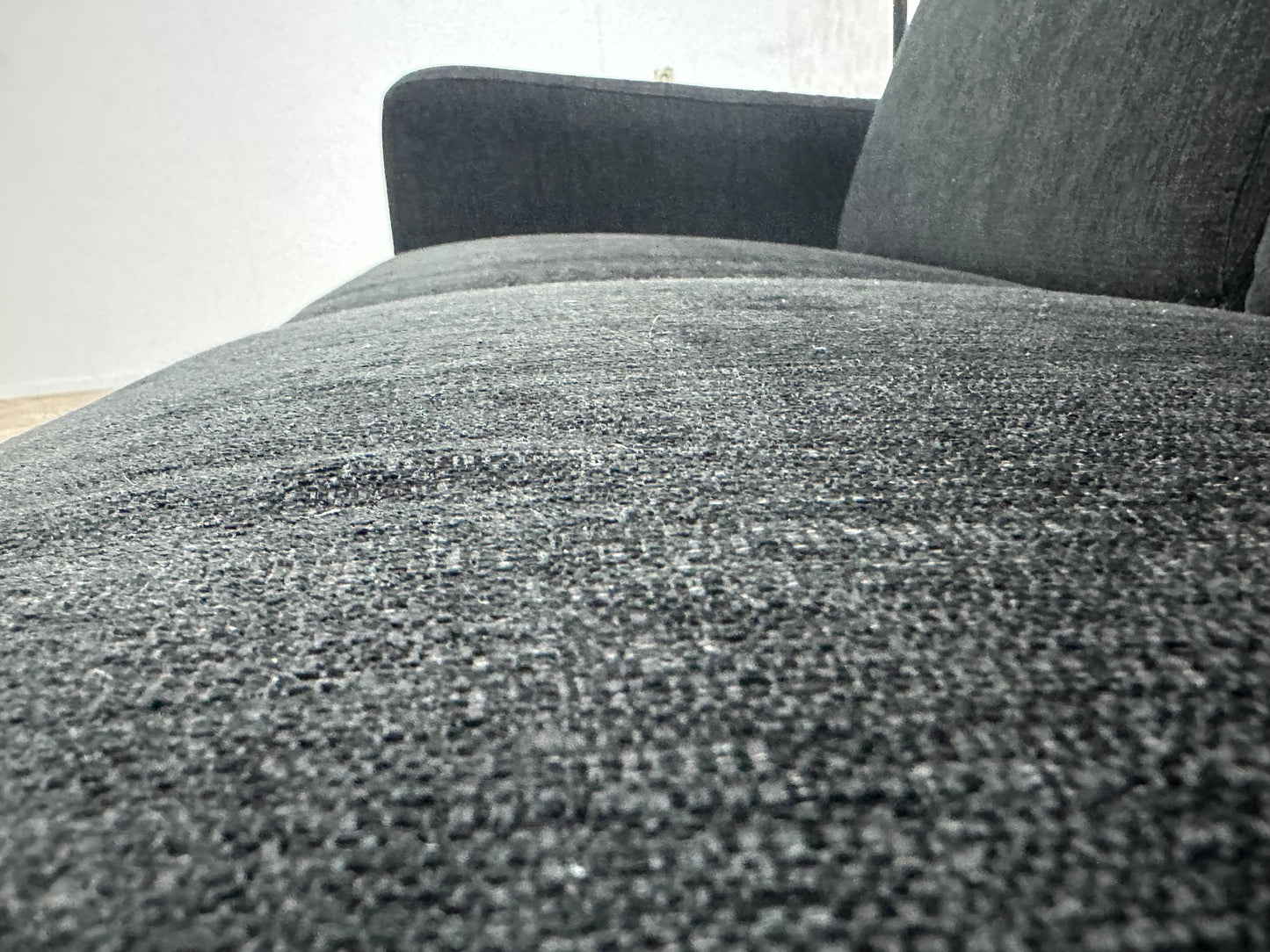In.House Zwart 2.5-Zits Bank ~ Vaste Kussens
