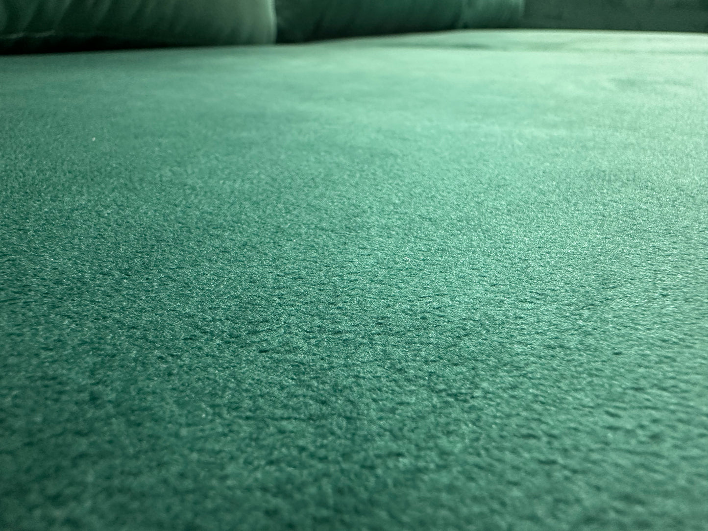 Groene Velvet Hoekbank ~ Losse Kussens Met Afneembare Hoezen