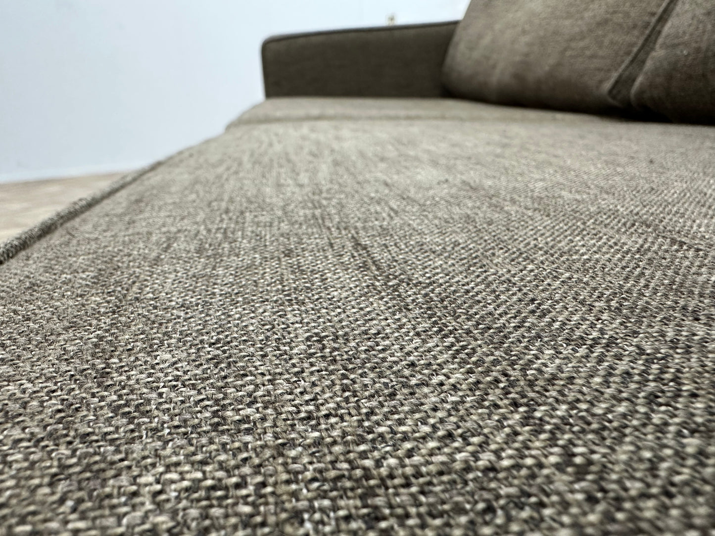 Bruine 2.5-Zits Bank ~ Losse Kussens Met Afneembare Hoezen