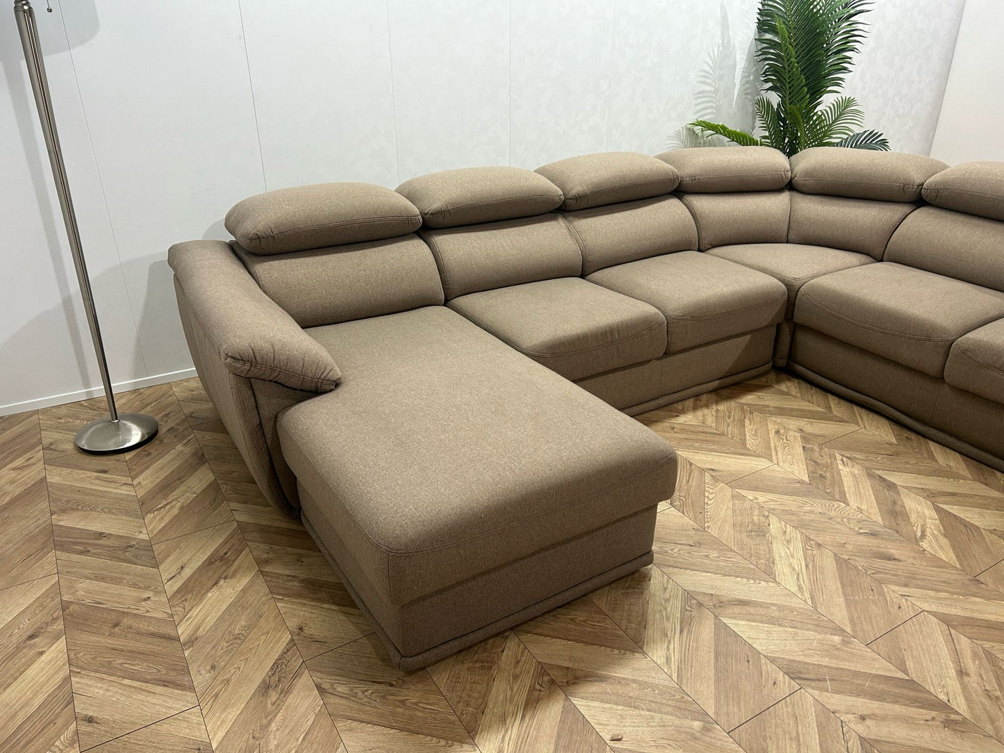 Beige U Bank ~ Slaapfunctie ~ Nieuwstaat
