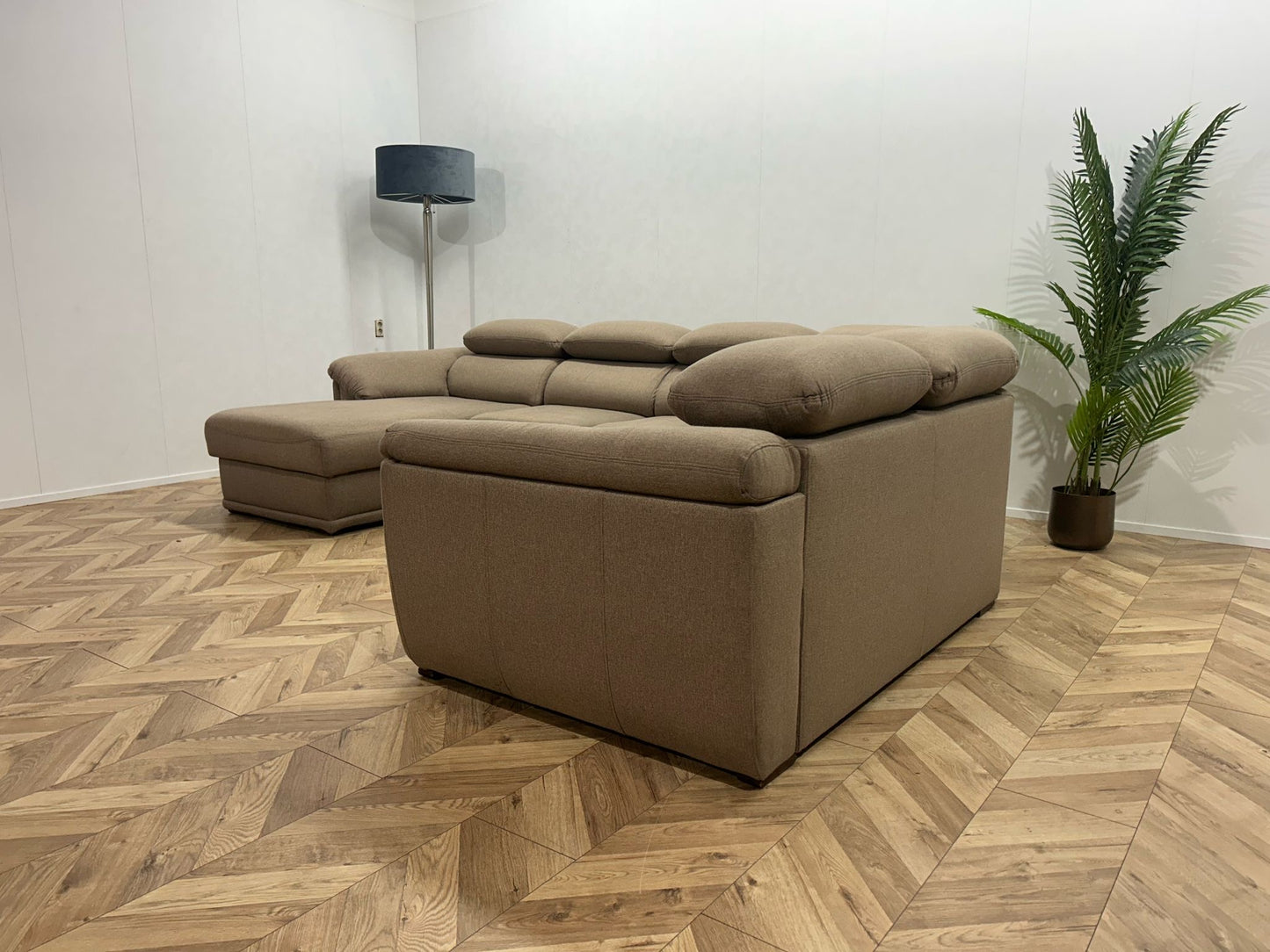 Beige U Bank ~ Slaapfunctie ~ Nieuwstaat