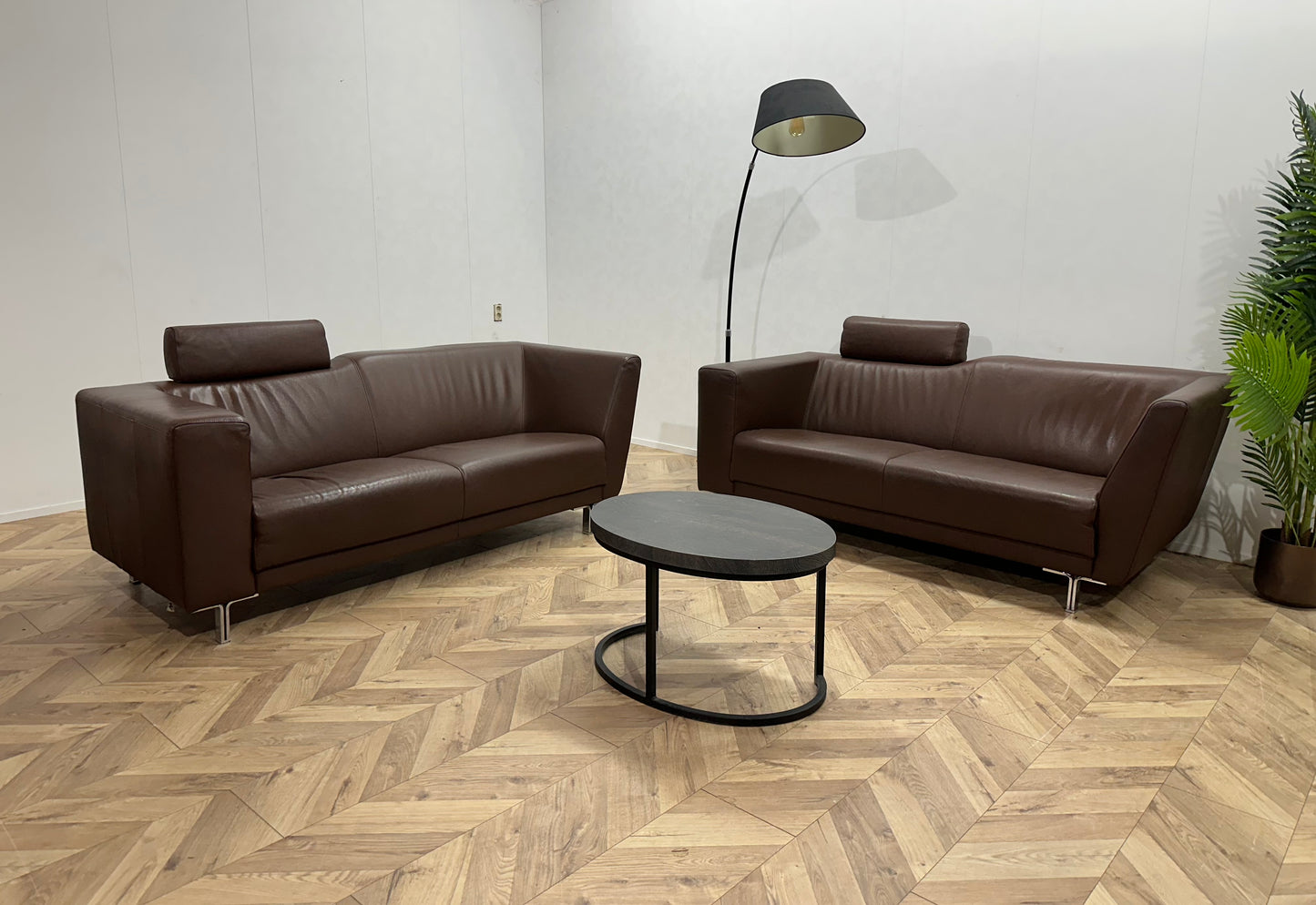 Montèl Echt Lederen Design Banken Set ~ Nieuwstaat