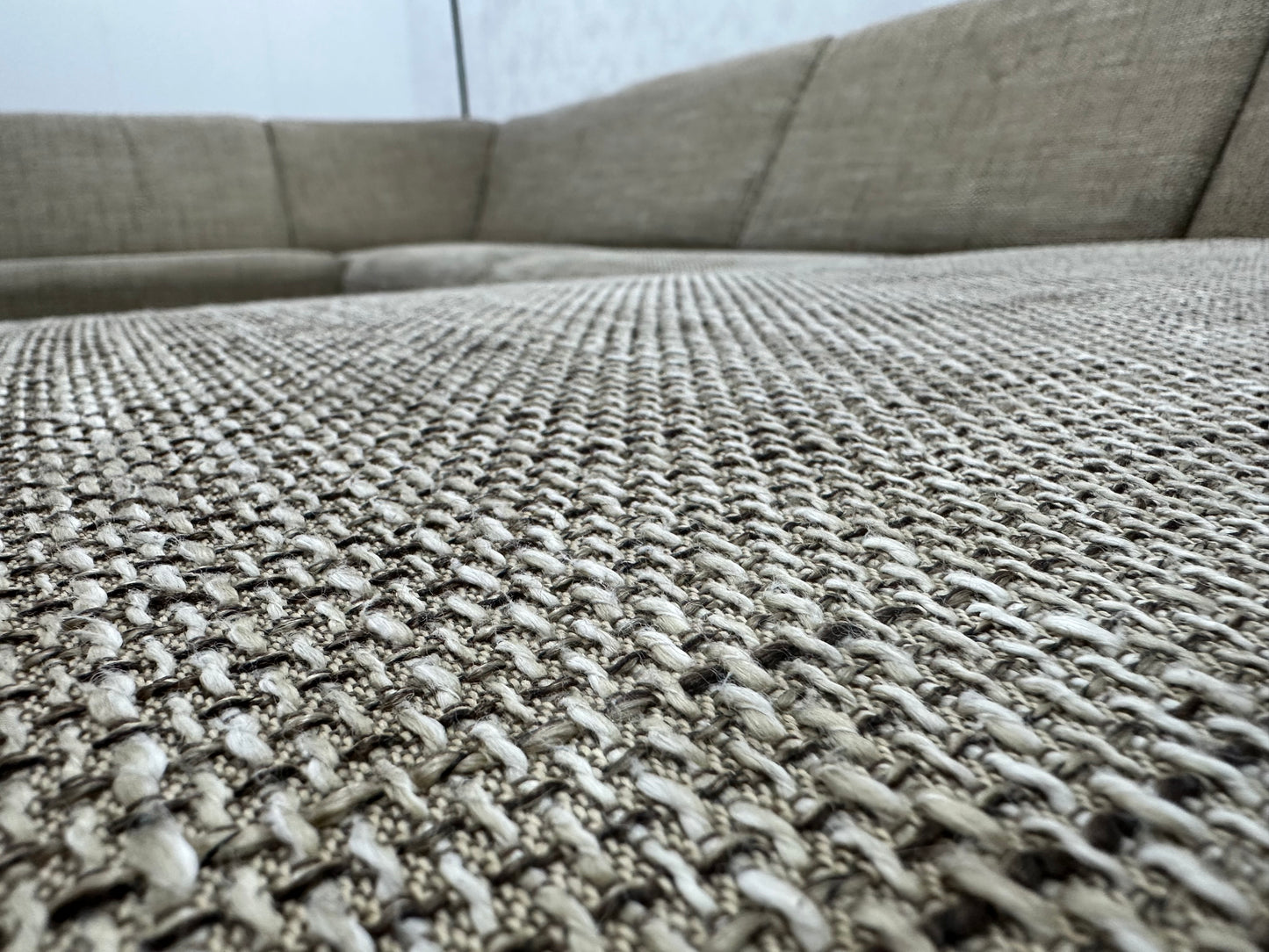 Beige U Bank ~ Vaste Kussens