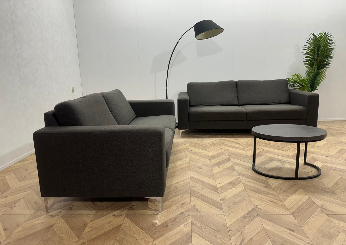 Antraciet Banken Set ~ Vaste Kussens