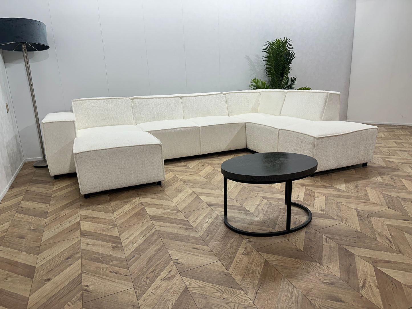 Witte Bloucé Stoffen U Bank ~ Vaste Kussens