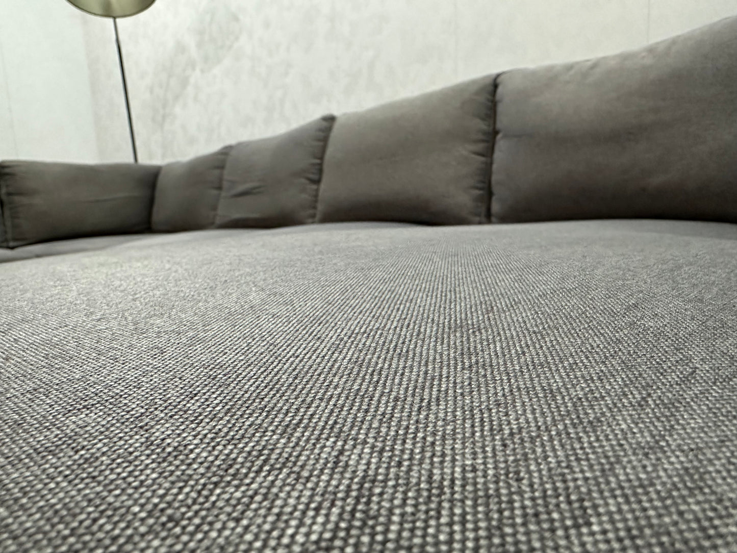 Licht Grijze U Bank ~ Losse Rugkussens Met Afneembare Hoezen