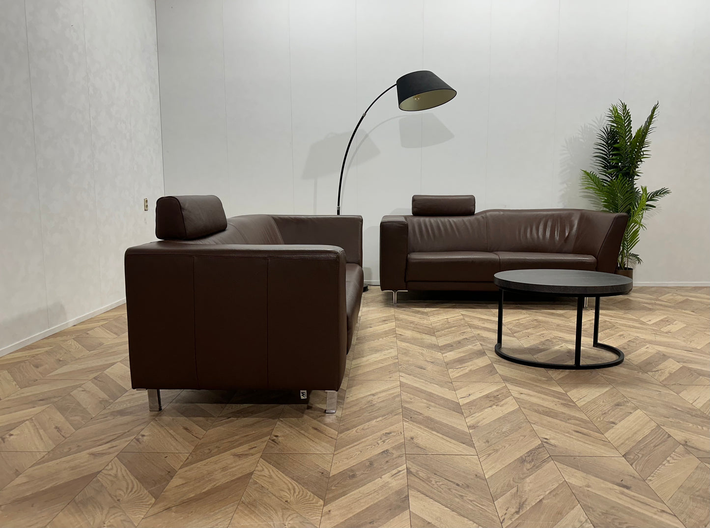 Montèl Echt Lederen Design Banken Set ~ Nieuwstaat