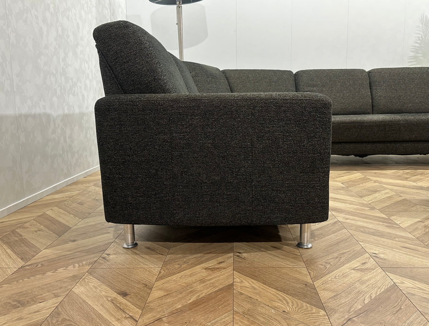 Antraciet Design Hoekbank Inc Hocker ~ Nieuwstaat