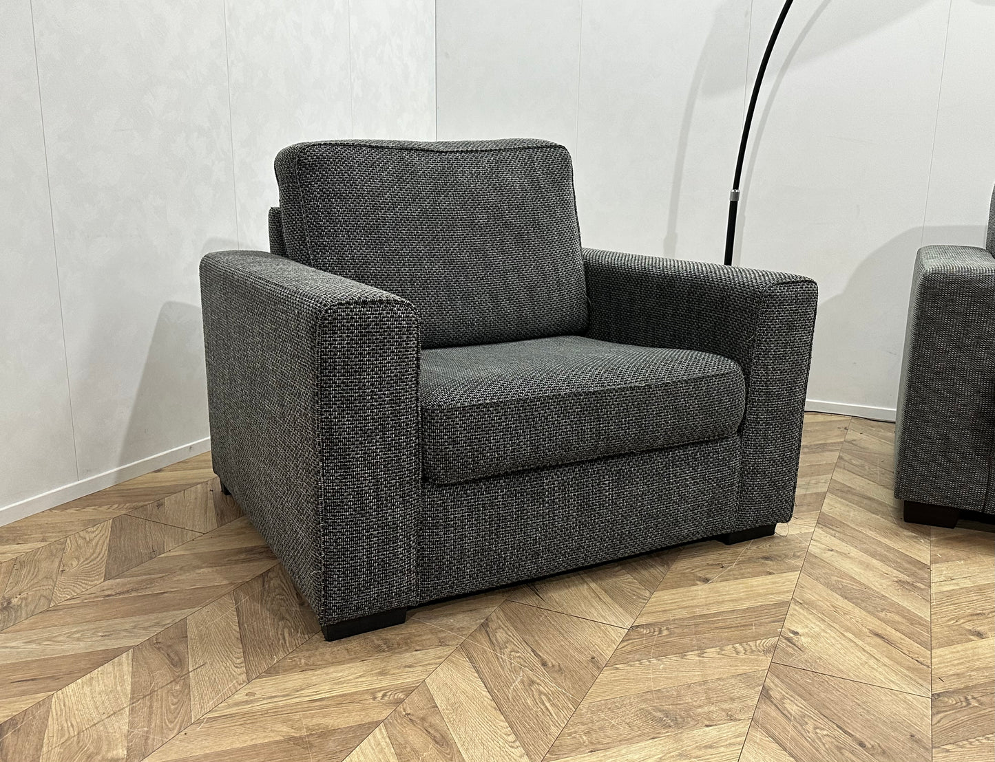 Grijze Hoekbank Inc Fauteuil