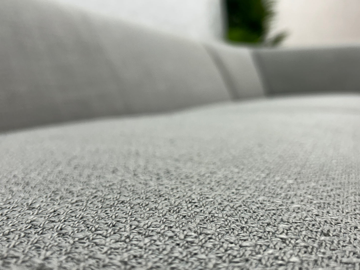 Licht Grijze Hoekbank ~ Vaste Kussens