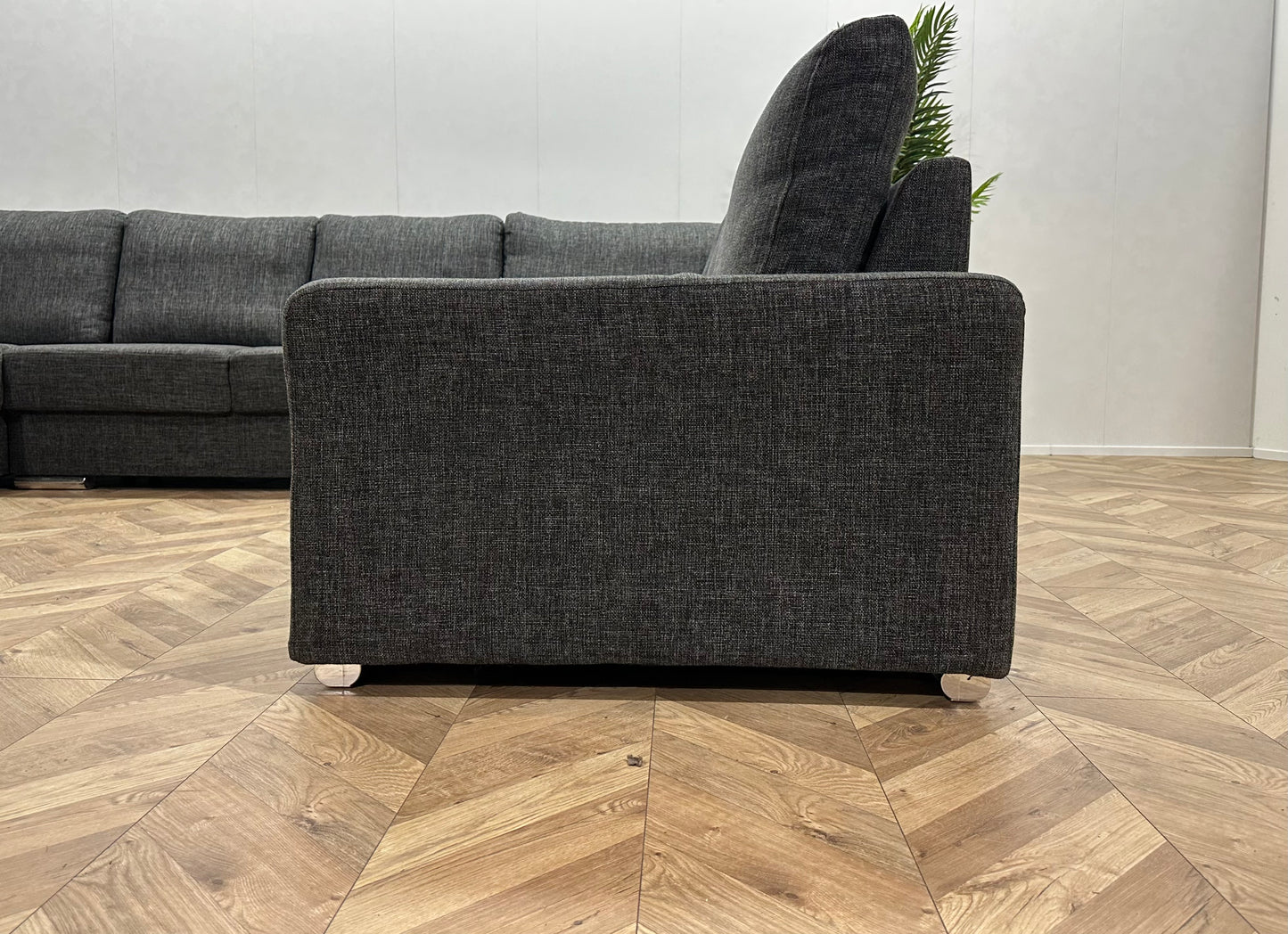 Antraciet U Bank ~ Losse Rugkussens Met Afneembare Hoezen