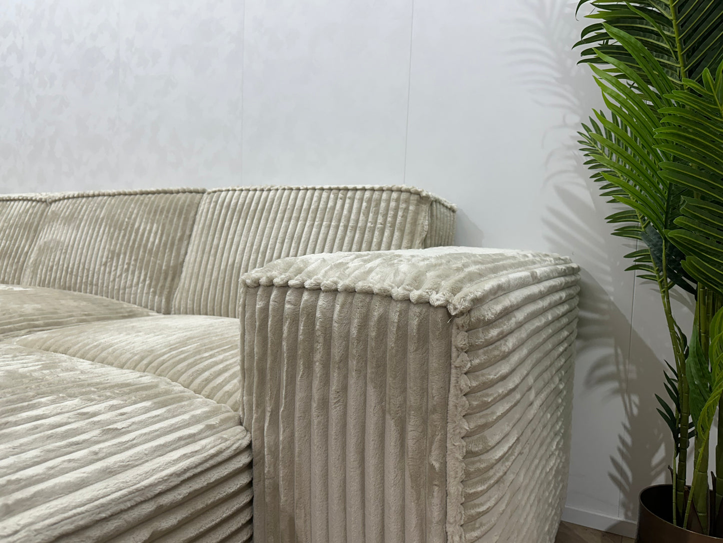 !Showroommodel! Crème Ribstof U Bank