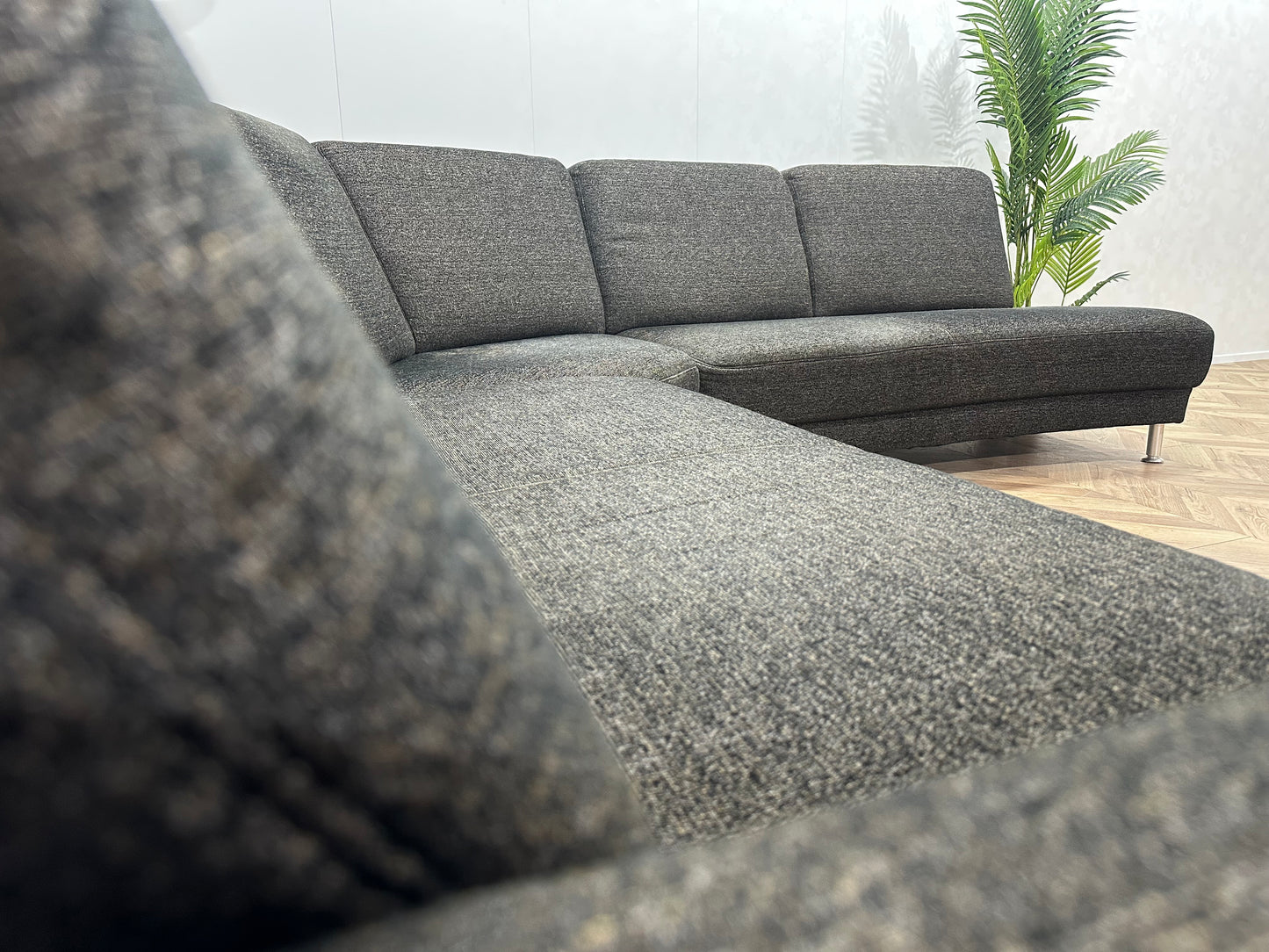 Antraciet Design Hoekbank Inc Hocker ~ Nieuwstaat