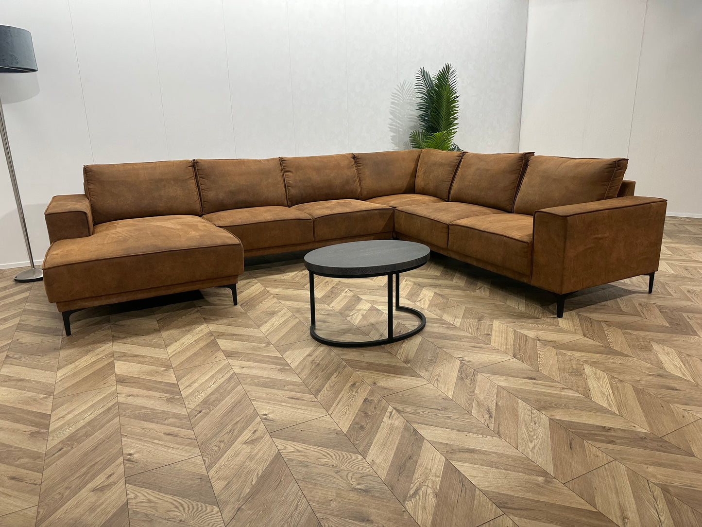Cognac Bruine U Bank ~ Losse Kussens Met Afneembare Hoezen