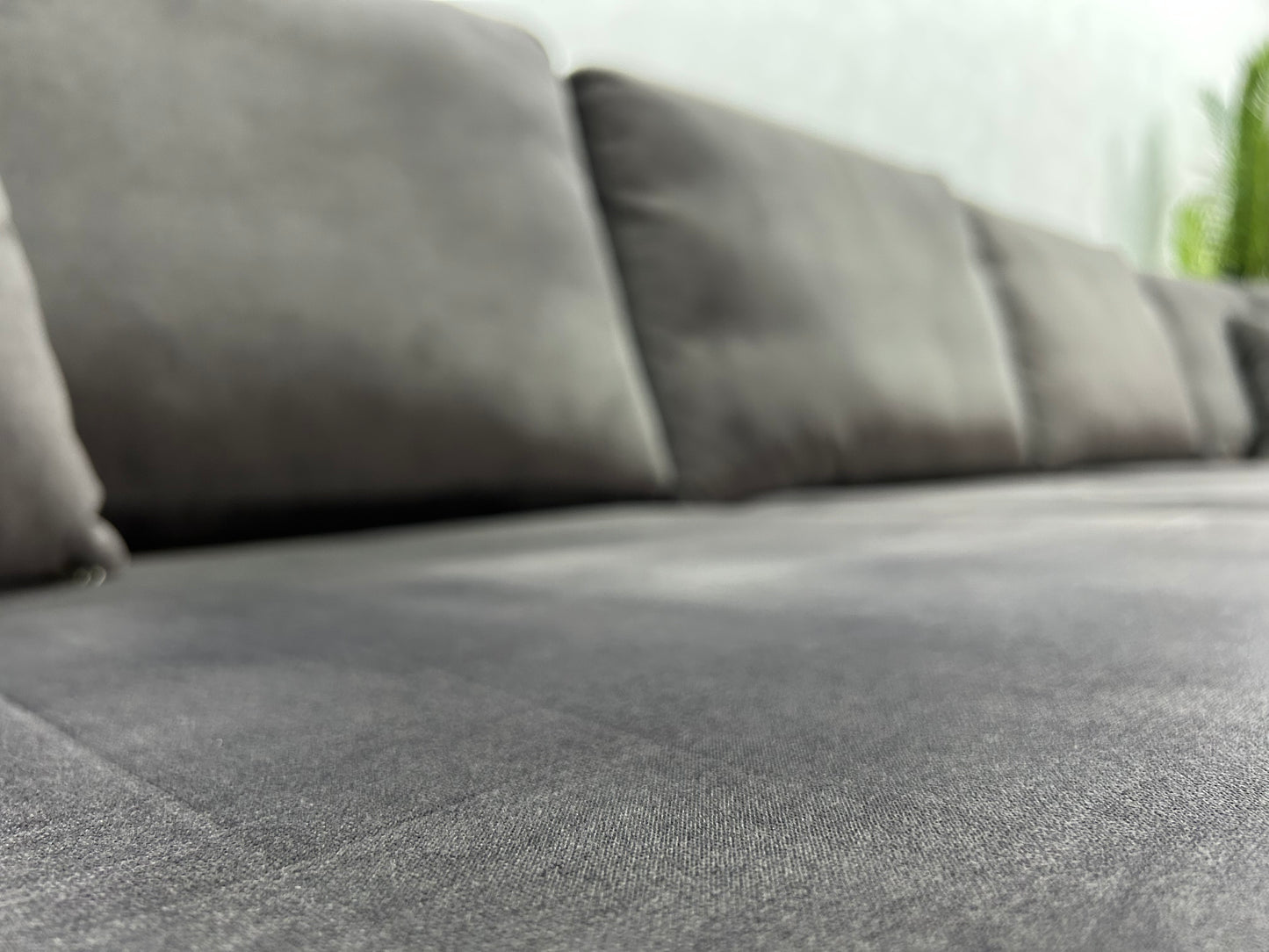 Antraciet U-Bank ~ Losse Kussens Met Afneembare Hoezen