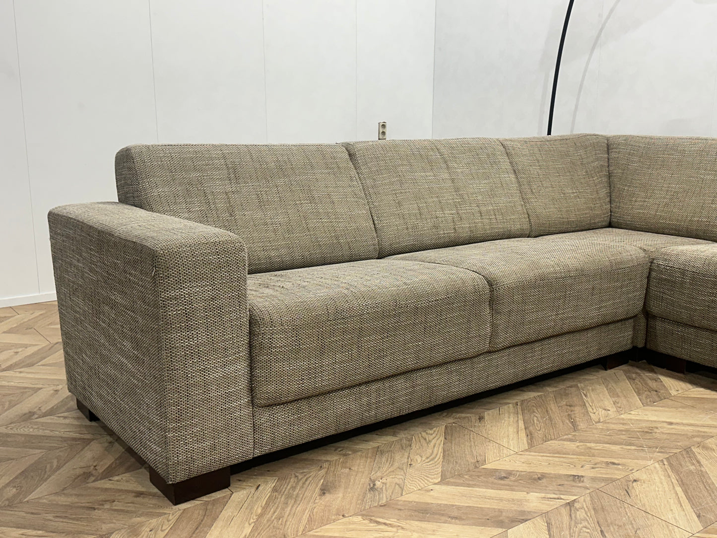 Beige U Bank ~ Vaste Kussens
