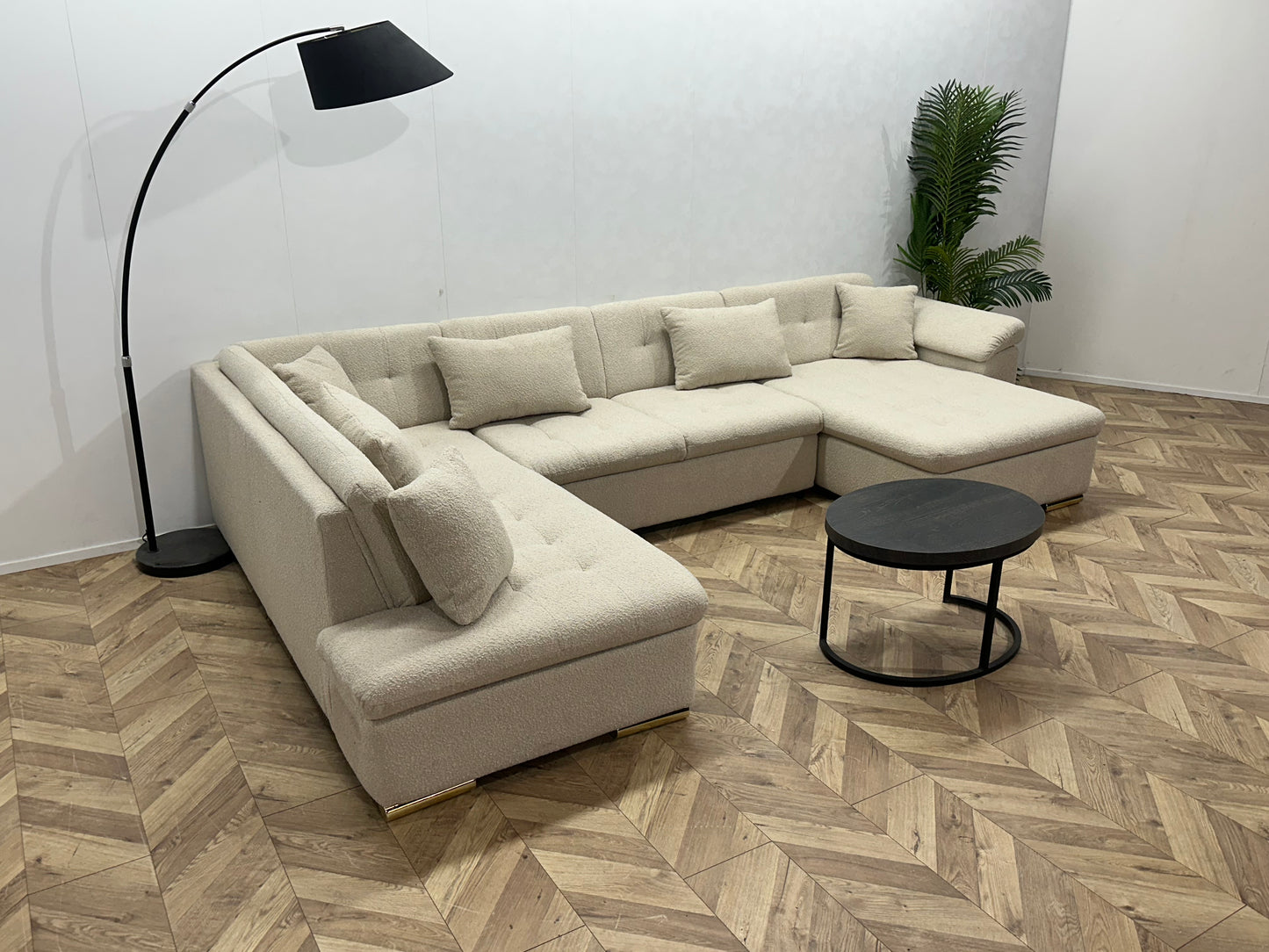 !Showroommodel! Crème Bouclé U Bank