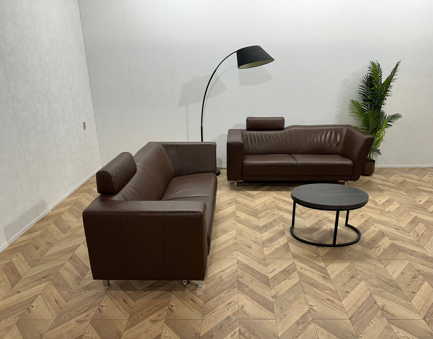 Montèl Echt Lederen Design Banken Set ~ Nieuwstaat