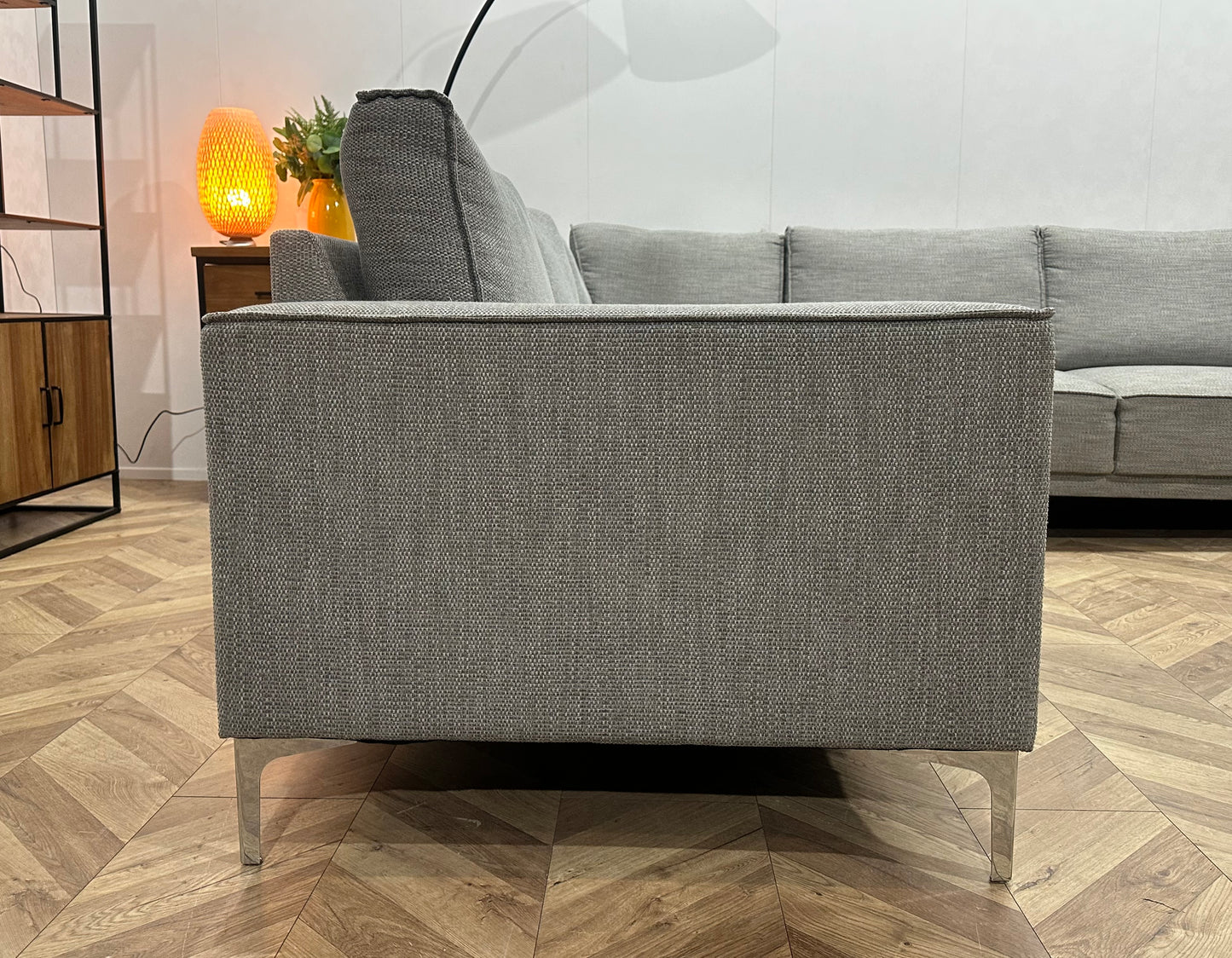 Licht Grijze U Bank ~ Losse Rugkussens Met Afneembare Hoezen