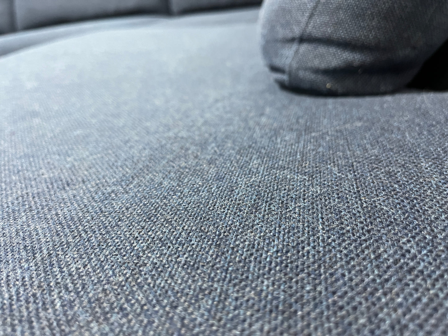 Donker Blauwe Hoekbank ~ Losse Kussens