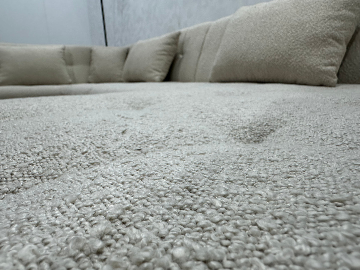 !Showroommodel! Crème Bouclé U Bank