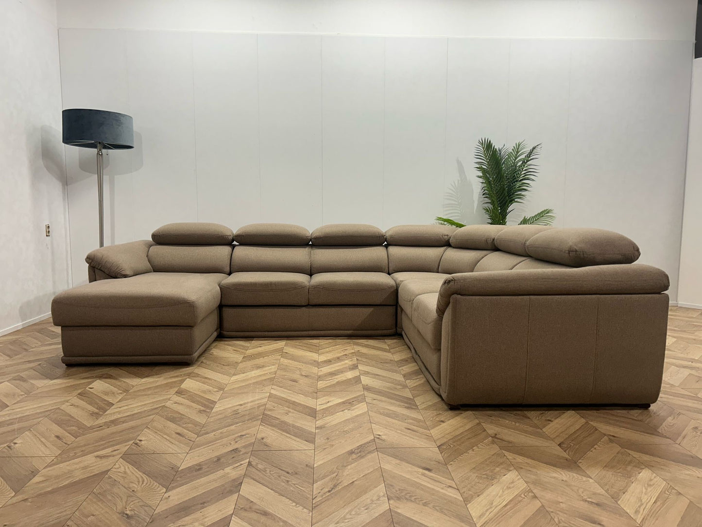 Beige U Bank ~ Slaapfunctie ~ Nieuwstaat