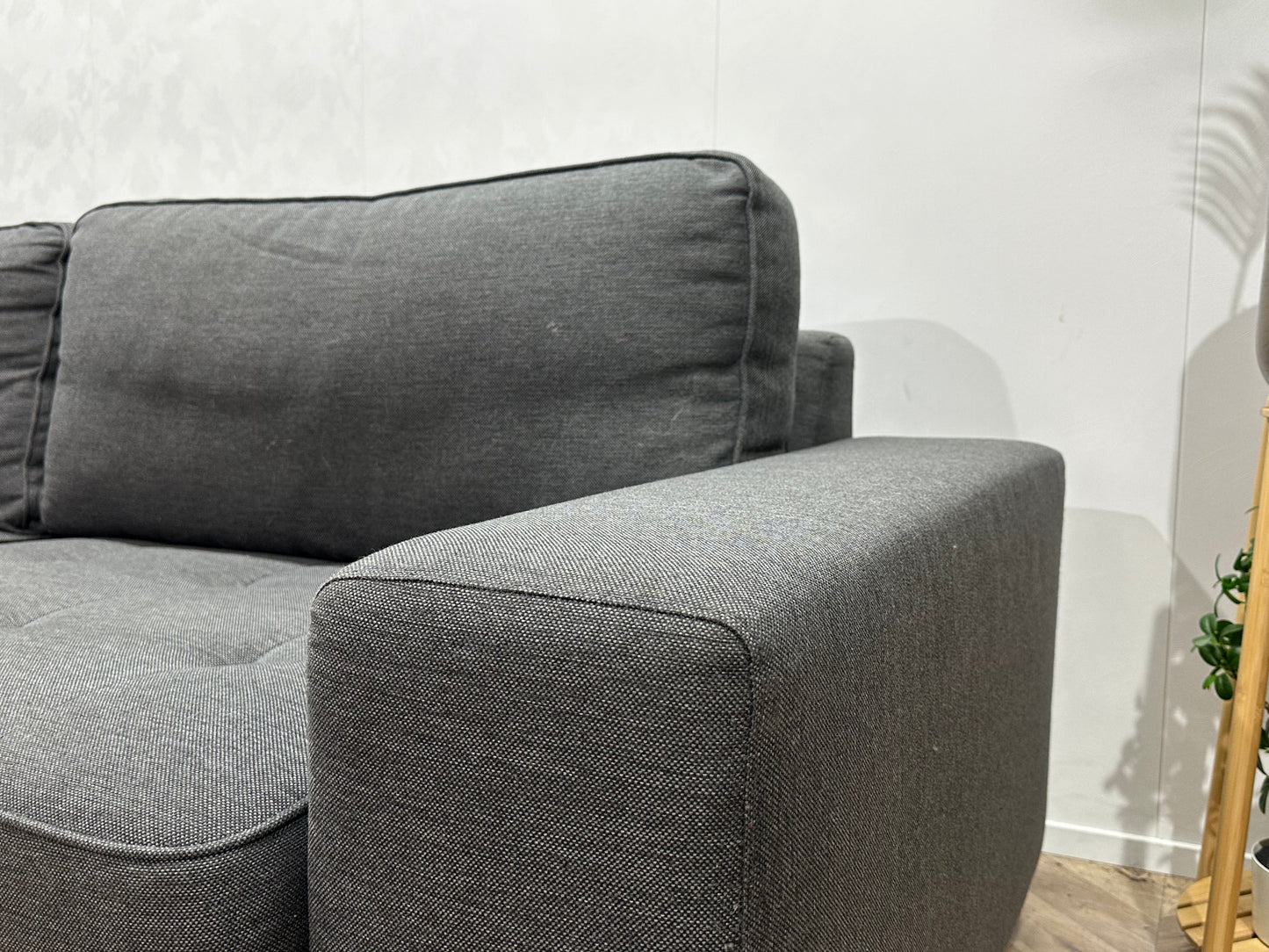 Goossens Grijze Hoekbank ~ Losse Kussens Met Afneembare Hoezen