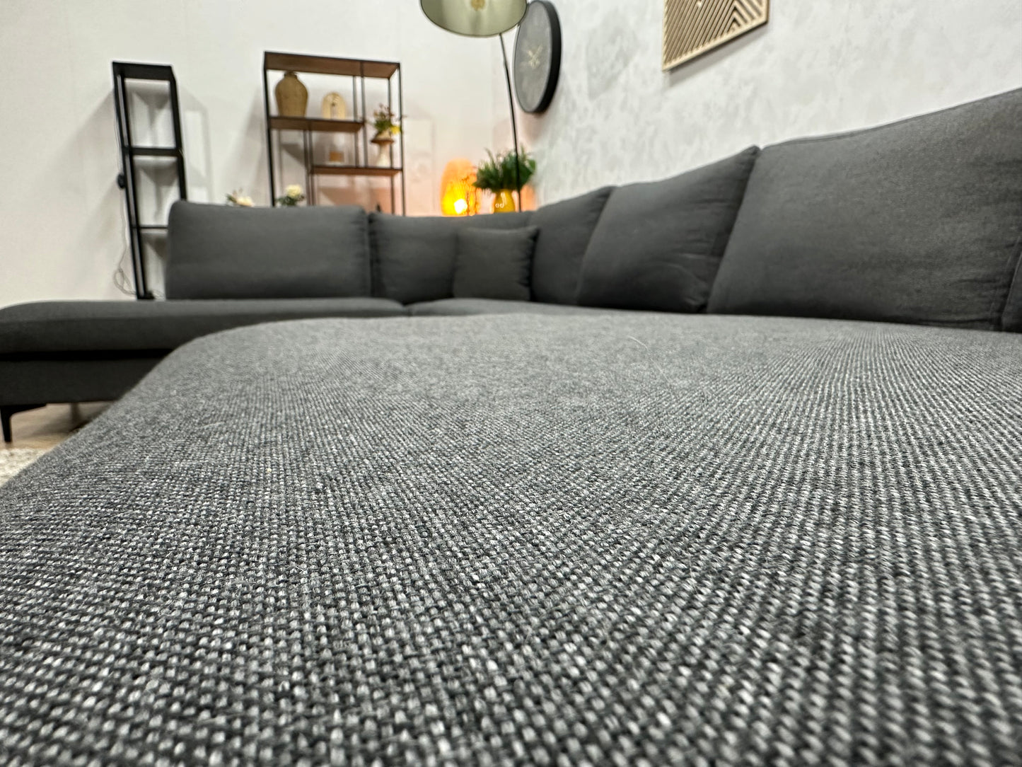 Antraciet U Bank ~ Losse Kussens Met Afneembare Hoezen